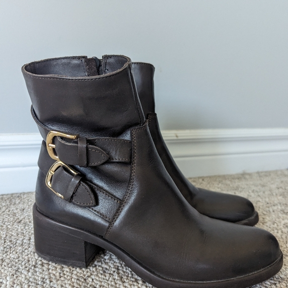 Italian leather womens boots - Picture 2 of 2